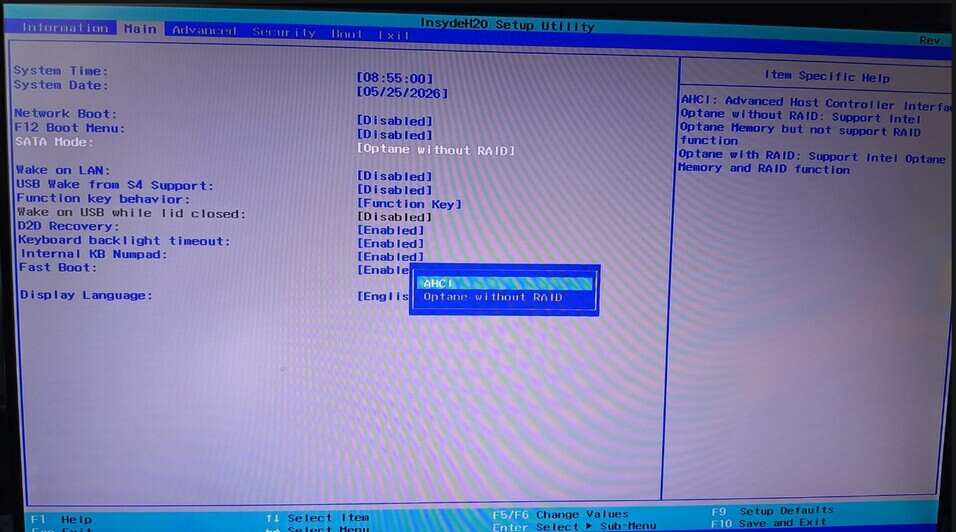 SATA Mode - Lutritech.it