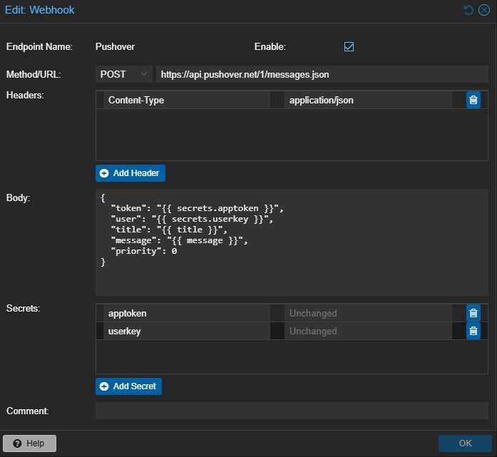 Webhook Pushover - Lutritech.it